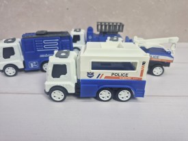 Set 4 camiones policia